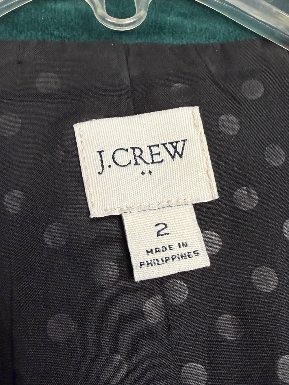 J Crew Jewel Tone Single Button Velvet Blazer - Picture 4 of 4